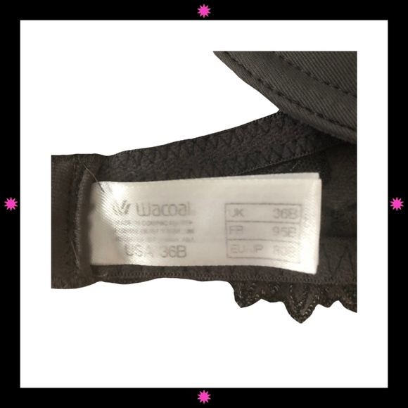 NEW LACE GRAY WACOAL BRA DEMI STYLE 36B - Picture 5 of 6